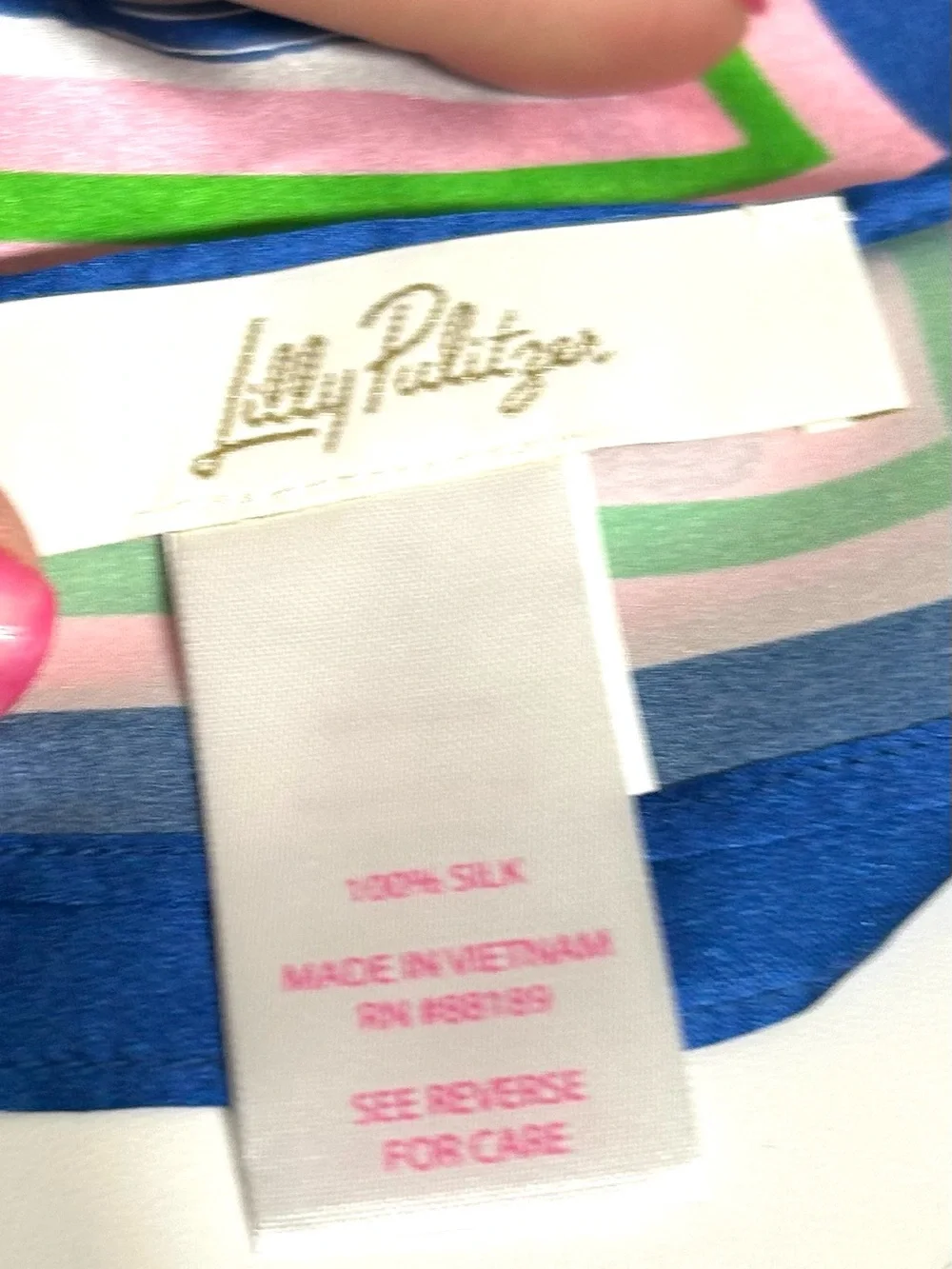 NWT Lilly Pulitzer Lydia Lion Silk Scarf